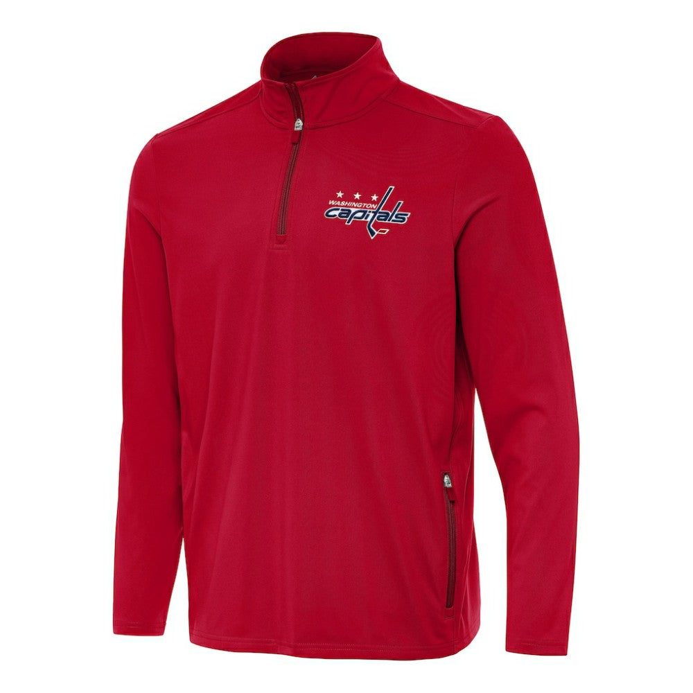 Washington Capitals Antigua Perilous Quarter-Zip Sweatshirt