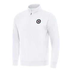 Winnipeg Jets Antigua Victory Quarter-Zip Mock Sweatshirt