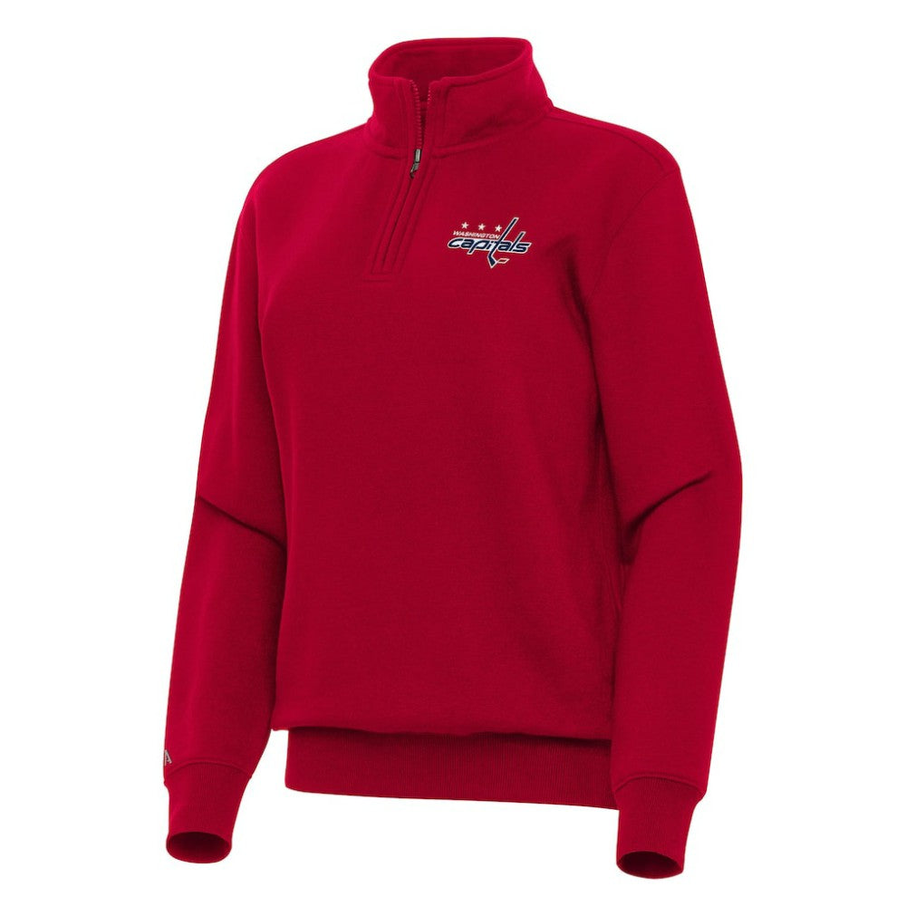 Washington Capitals Antigua Women's Victory Quarter-Zip Sweatshirt