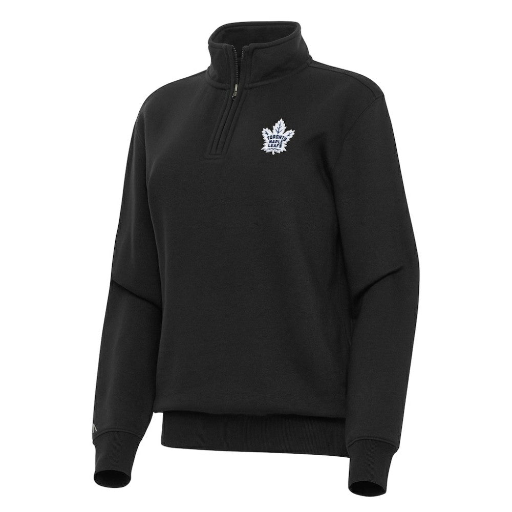 Toronto Maple Leafs Antigua Women's Victory Quarter-Zip Sweatshirt