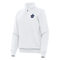 Toronto Maple Leafs Antigua Women's Victory Quarter-Zip Sweatshirt