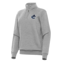 Vancouver Canucks Antigua Women's Victory Quarter-Zip Sweatshirt