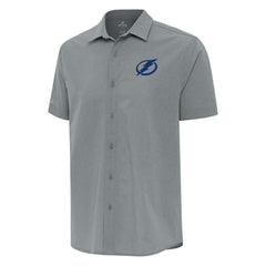 Tampa Bay Lightning Antigua Activate Woven Short Sleeve Button-Up Shirt
