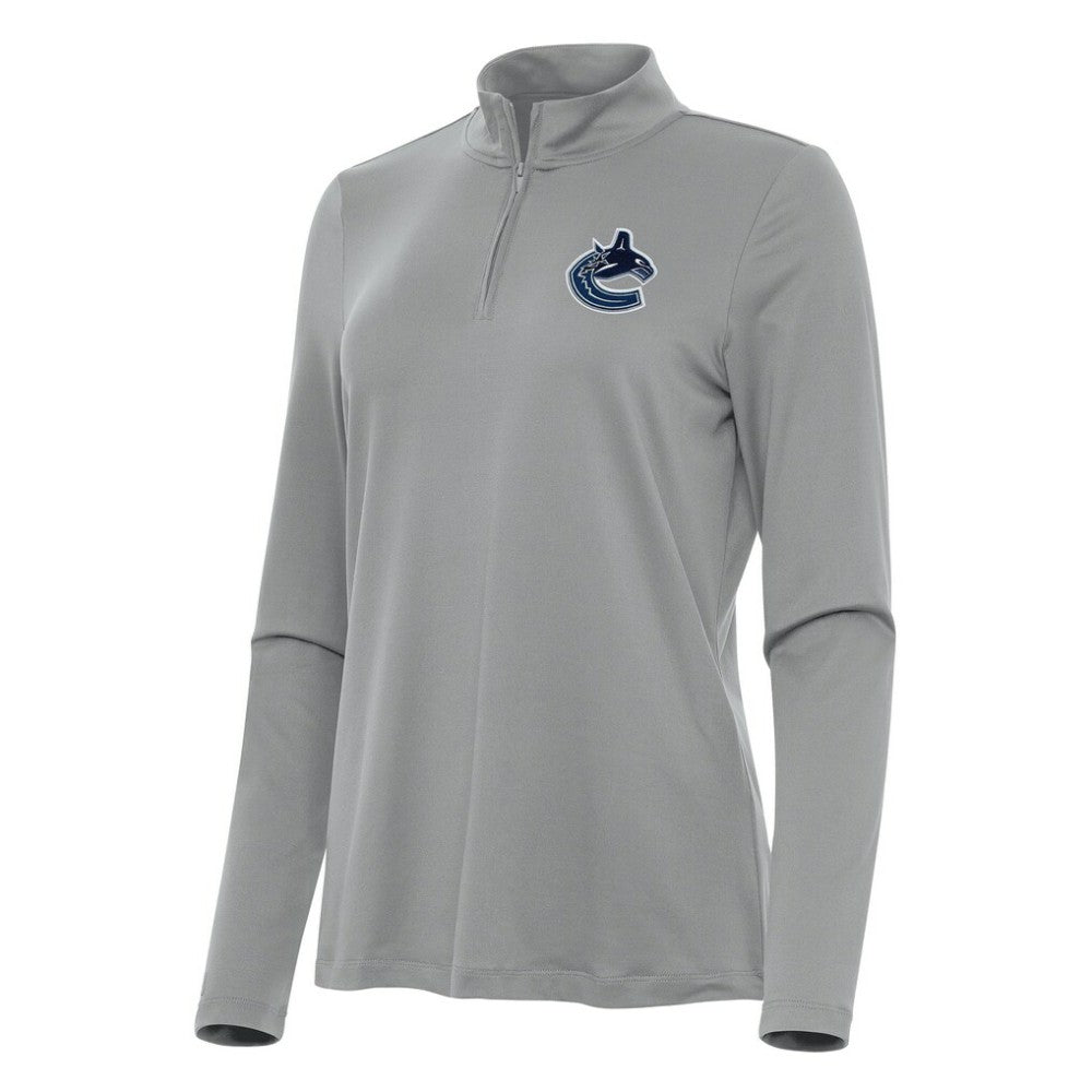 Vancouver Canucks Antigua Women's Reprocess Quarter-Zip Top