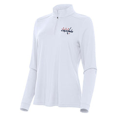 Washington Capitals Antigua Women's Intent Quarter-Zip Top