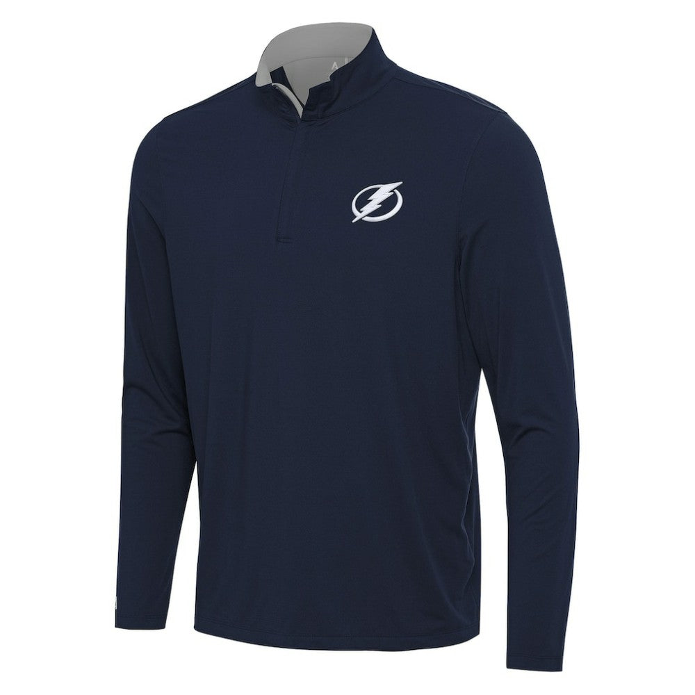 Tampa Bay Lightning Antigua Content Quarter-Zip Pullover Top
