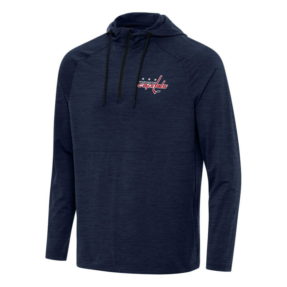 Washington Capitals Antigua Spikes Quarter-Zip Hoodie