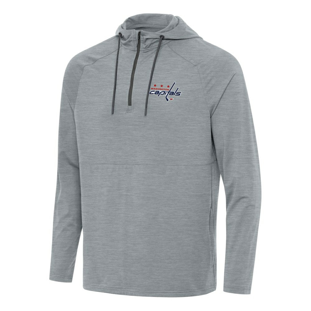 Washington Capitals Antigua Spikes Quarter-Zip Hoodie