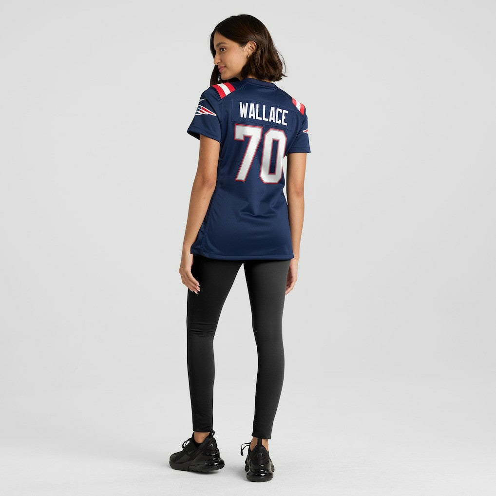 NFL New England Patriots Caedan Wallace  Women's Game Jersey