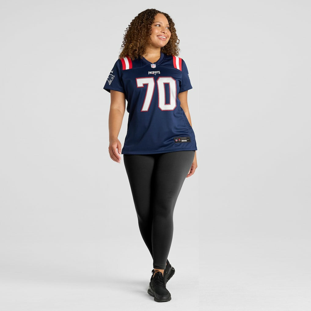 NFL New England Patriots Caedan Wallace  Women's Game Jersey