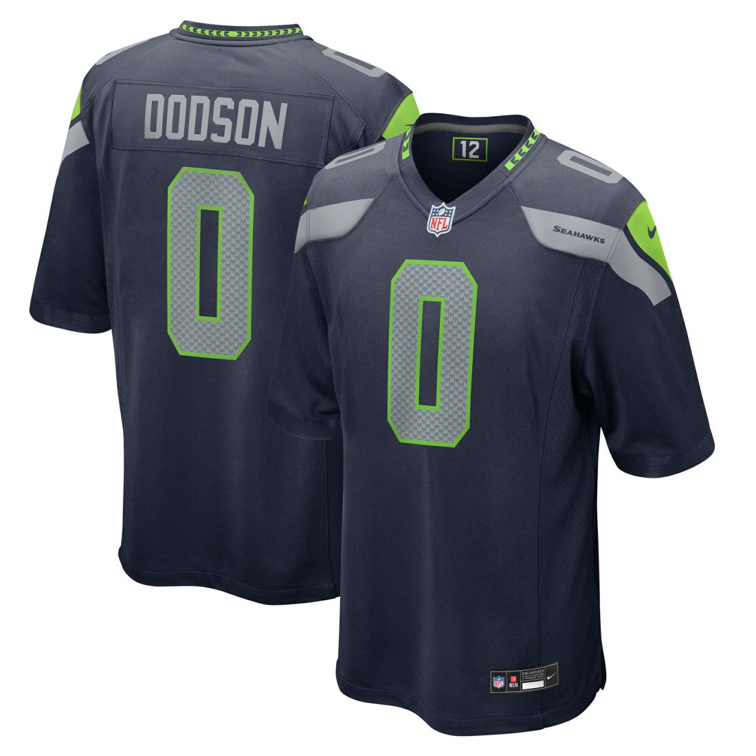 NFL Seattle Seahawks Tyrel Dodson  Game Jersey