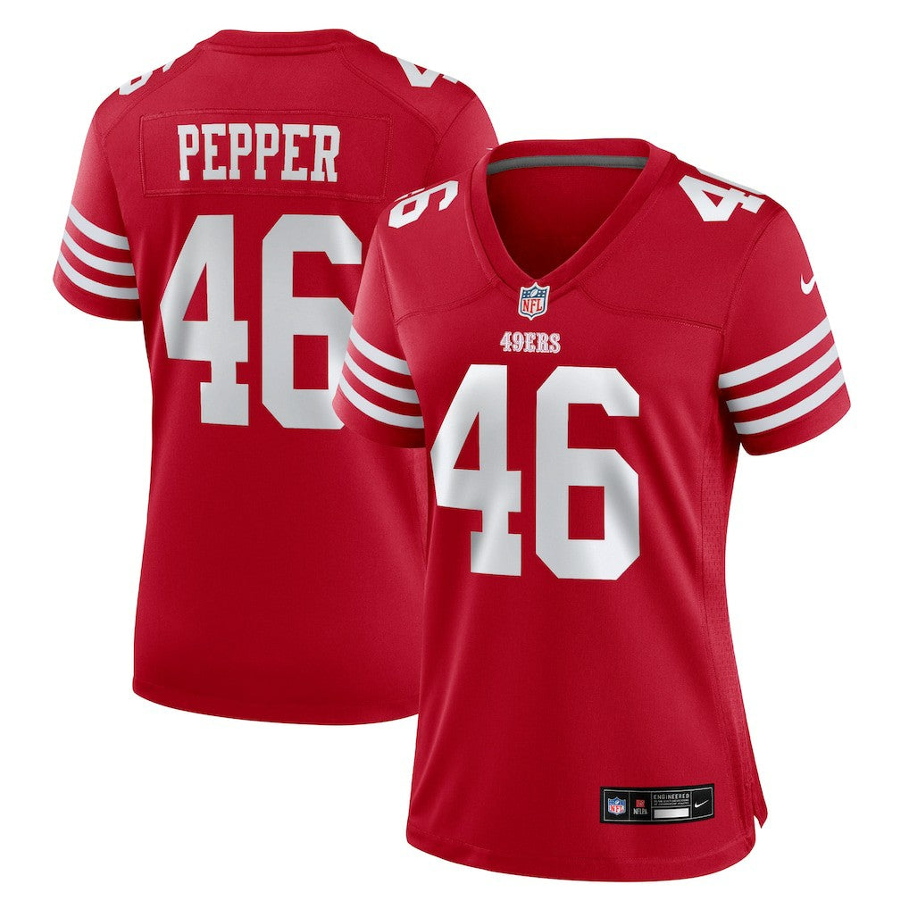 NFL San Francisco 49ers Taybor Pepper  Women's Team Game Jersey