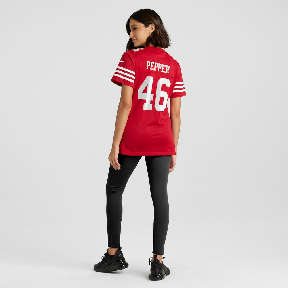 NFL San Francisco 49ers Taybor Pepper  Women's Team Game Jersey