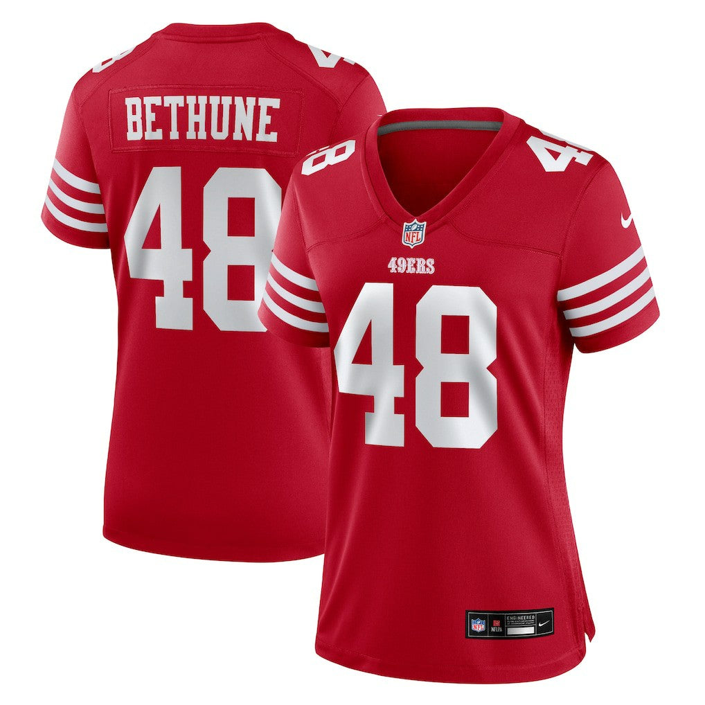 NFL San Francisco 49ers Tatum Bethune  Women's Team Game Jersey