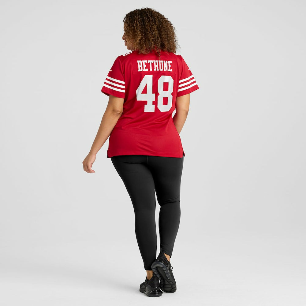NFL San Francisco 49ers Tatum Bethune  Women's Team Game Jersey