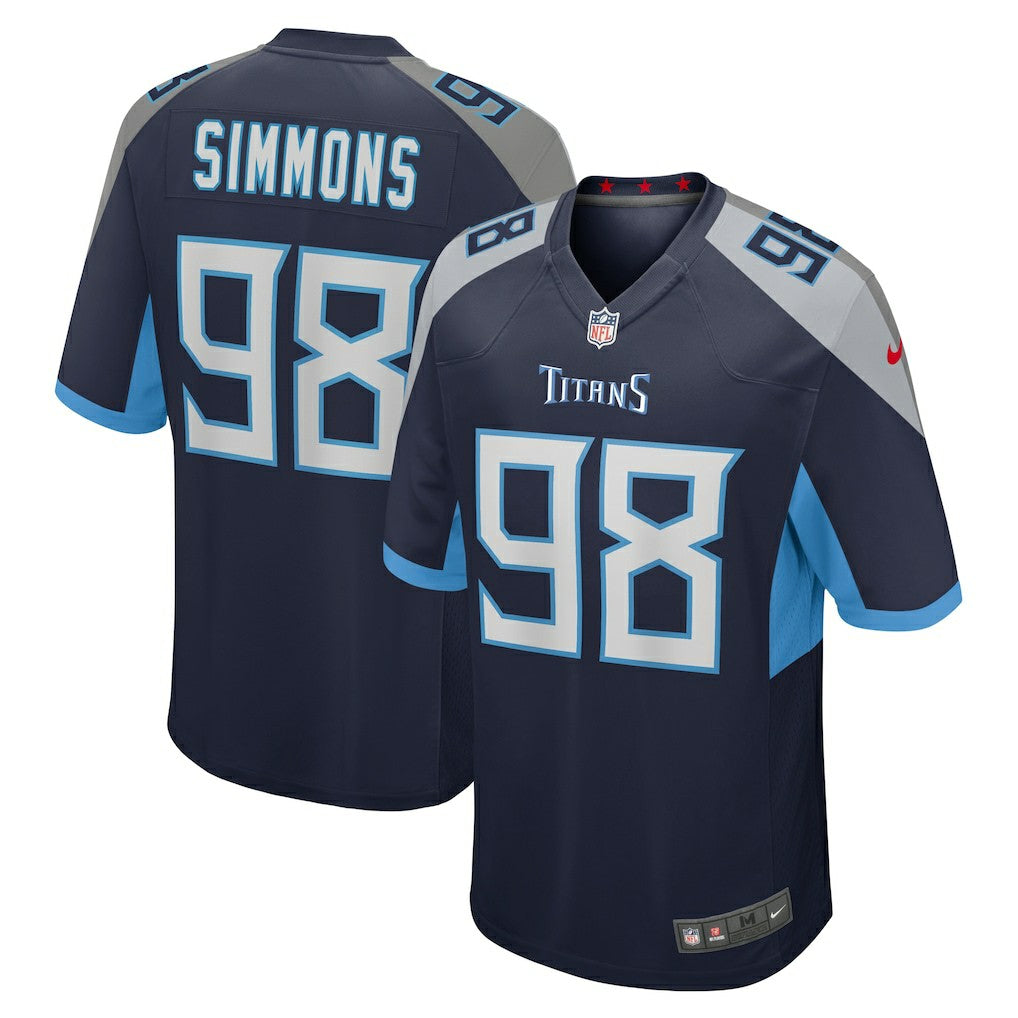 NFL Tennessee Titans Jeffery Simmons  Game Jersey