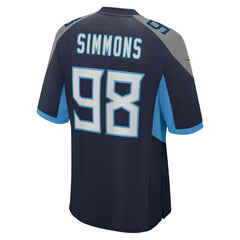 NFL Tennessee Titans Jeffery Simmons  Game Jersey