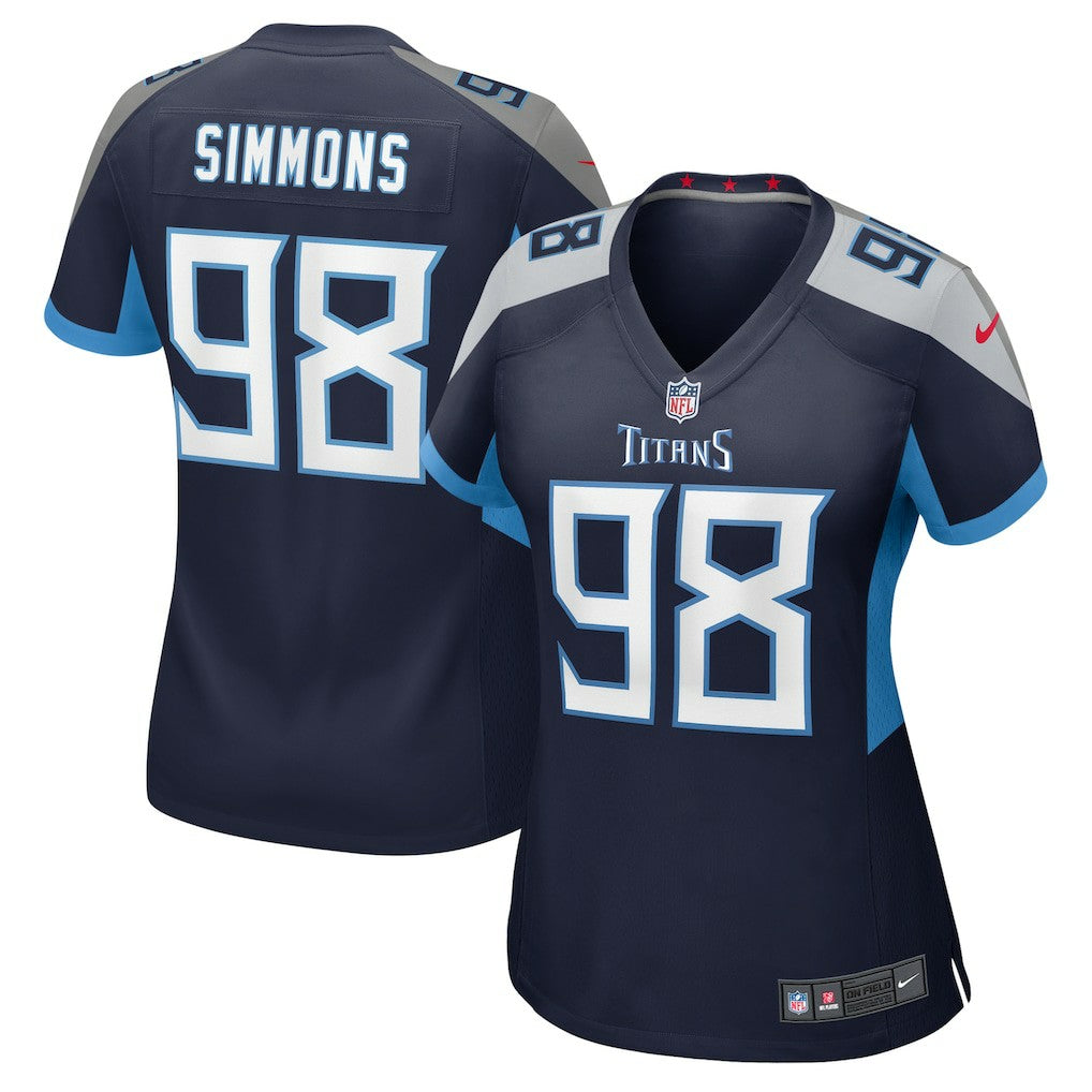 NFL Tennessee Titans Jeffery Simmons  Women's Alternate Game Jersey