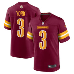NFL Washington Commanders Cade York  Game Jersey
