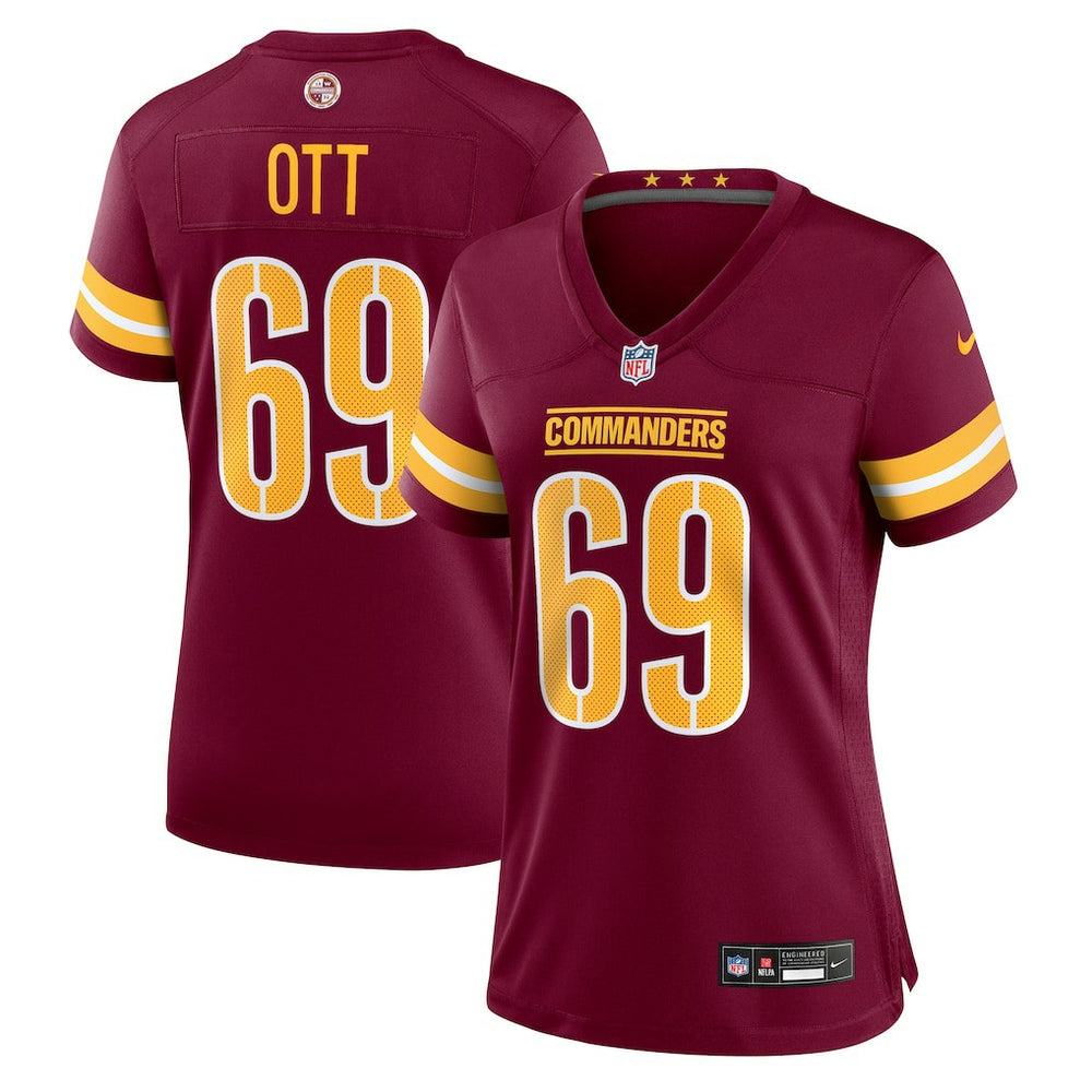 NFL Washington Commanders Tyler Ott  Women's Team Game Jersey