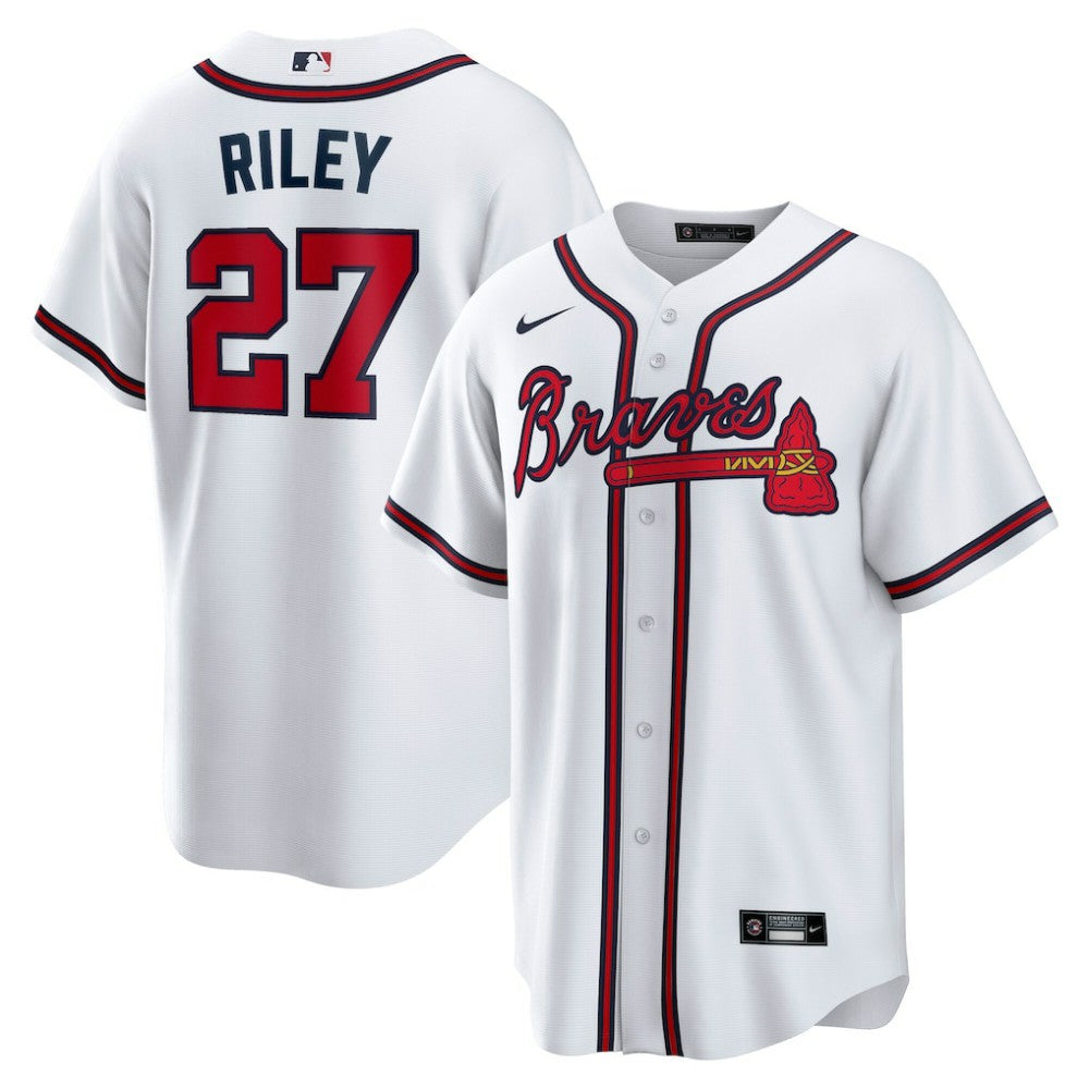 Austin Riley Atlanta Braves Home Replica Player Jersey - White | Nike