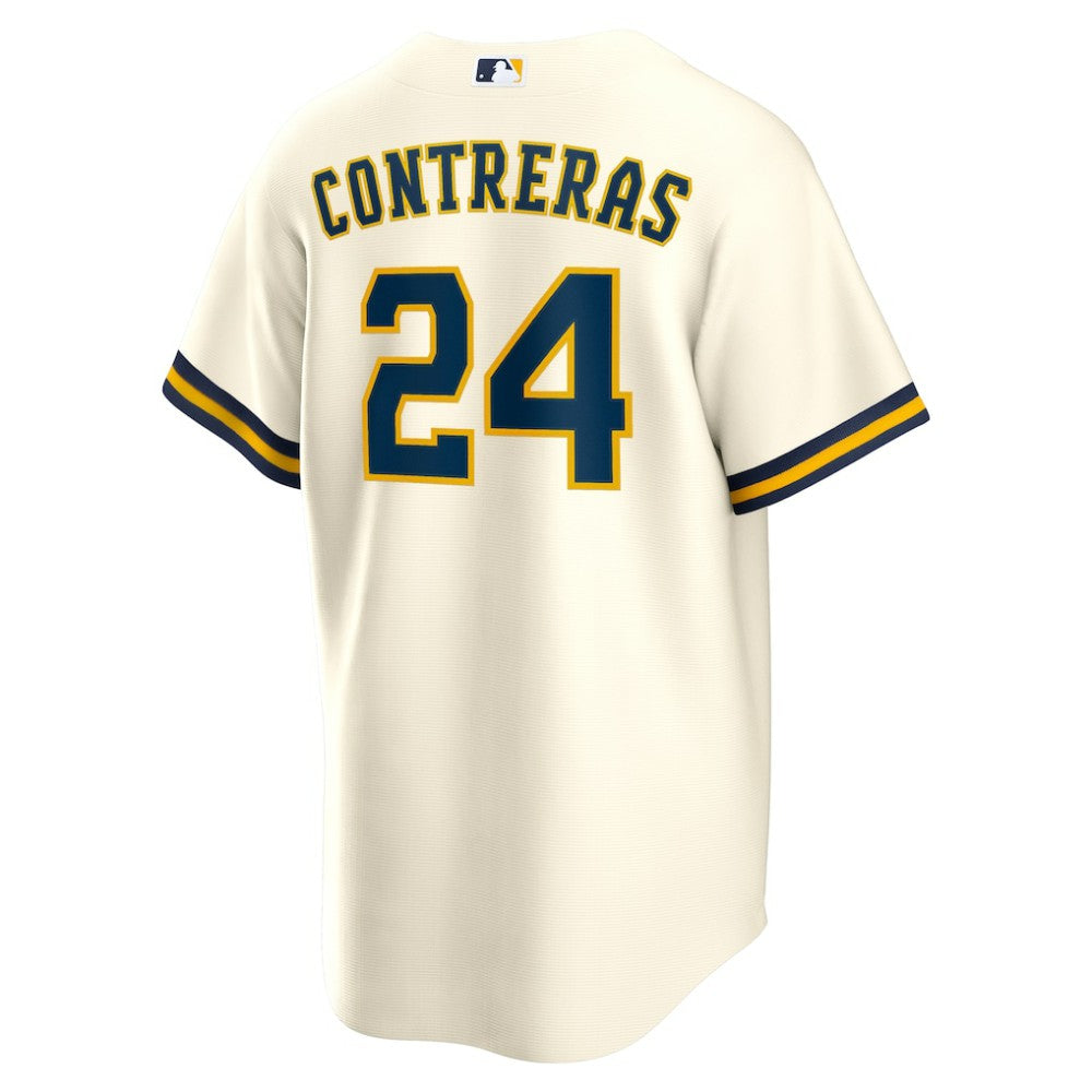 William Contreras Milwaukee Brewers Home Replica Jersey - Cream | Nike