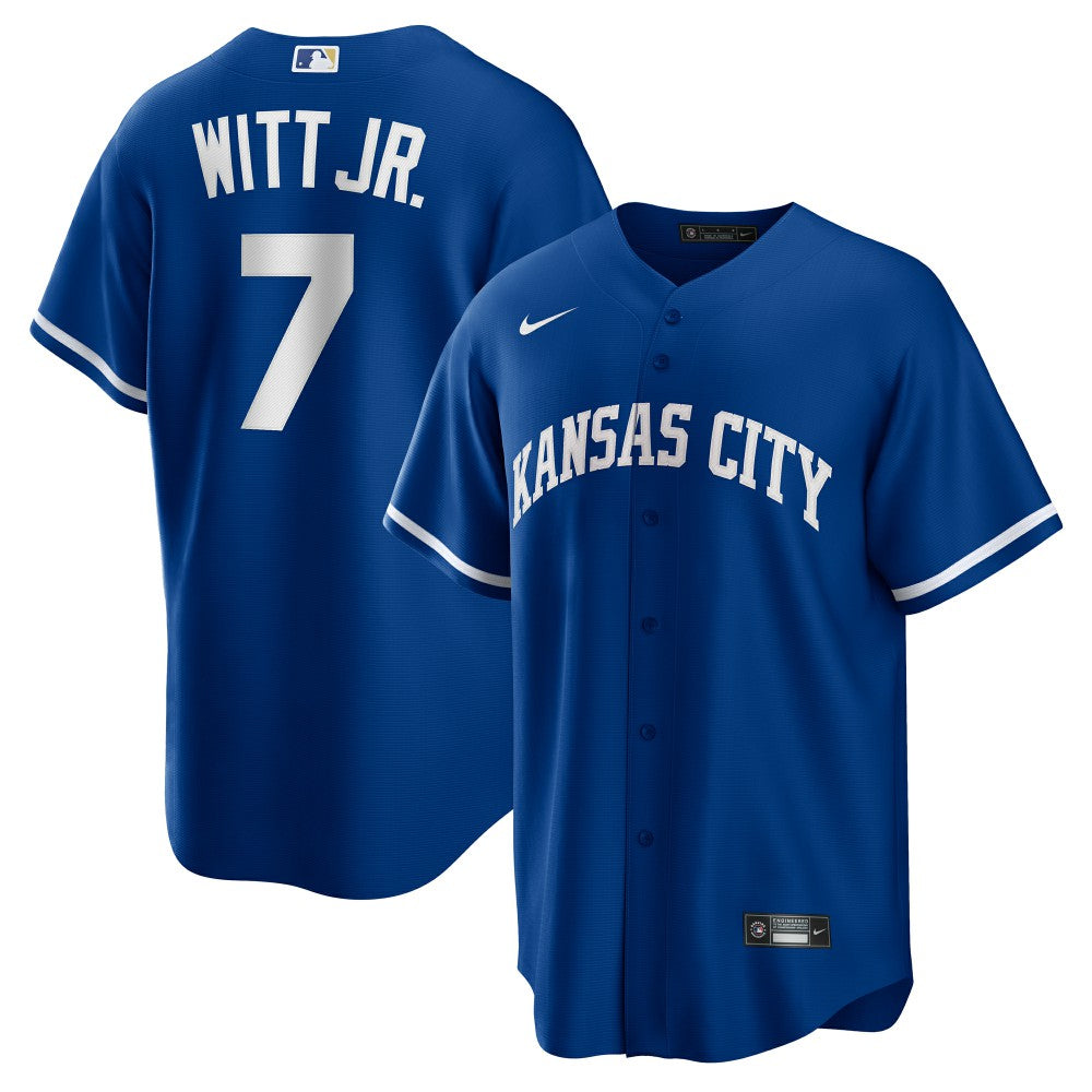 Bobby Witt Jr. Kansas City Royals Alternate 2 Replica Jersey - Rush Blue | Nike