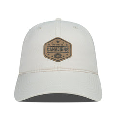 Montreal Canadiens Men's Levelwear Faux Leather Patch Unstructured Adjustable Hat