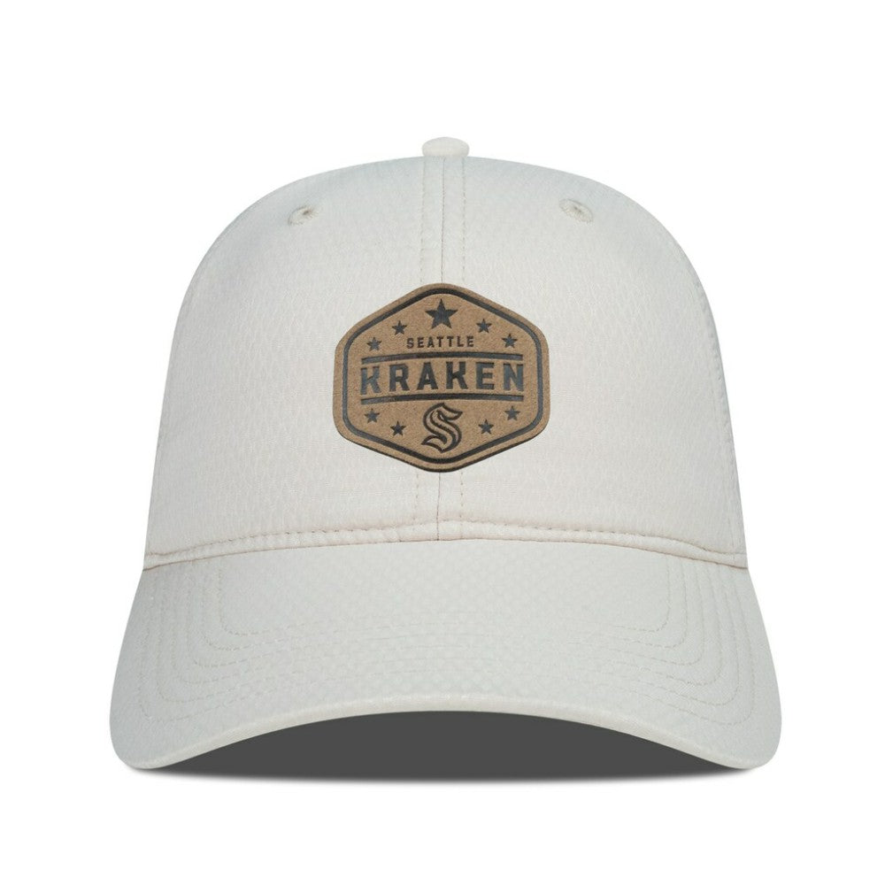 Seattle Kraken Men's Levelwear Faux Leather Patch Unstructured Adjustable Hat
