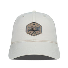 Tampa Bay Lightning Men's Levelwear Faux Leather Patch Unstructured Adjustable Hat