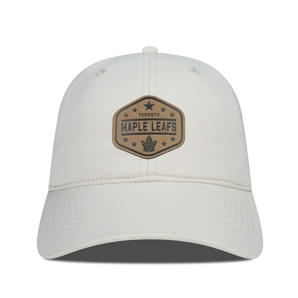 Toronto Maple Leafs Men's Levelwear Faux Leather Patch Unstructured Adjustable Hat