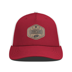 Carolina Hurricanes Men's Levelwear Faux Leather Patch Structured Adjustable Hat