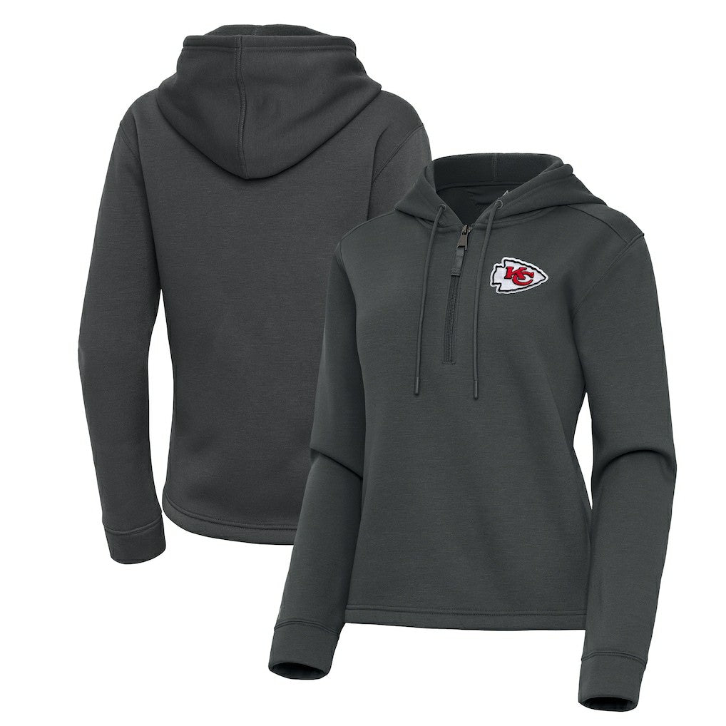 NFL Kansas City Chiefs Antigua Women's Contemporary Quarter-Zip Hoodie