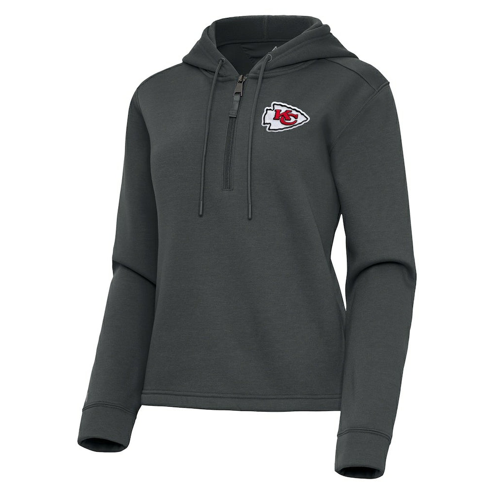 NFL Kansas City Chiefs Antigua Women's Contemporary Quarter-Zip Hoodie