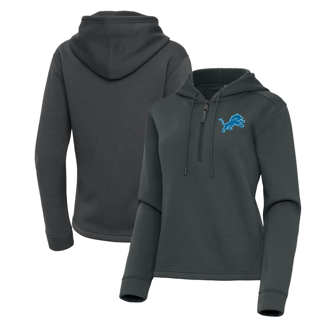 NFL Detroit Lions Antigua Women's Contemporary Quarter-Zip Hoodie