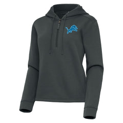 NFL Detroit Lions Antigua Women's Contemporary Quarter-Zip Hoodie