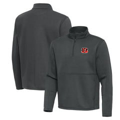 NFL Cincinnati Bengals Antigua Twist Quarter-Zip Pullover Jacket