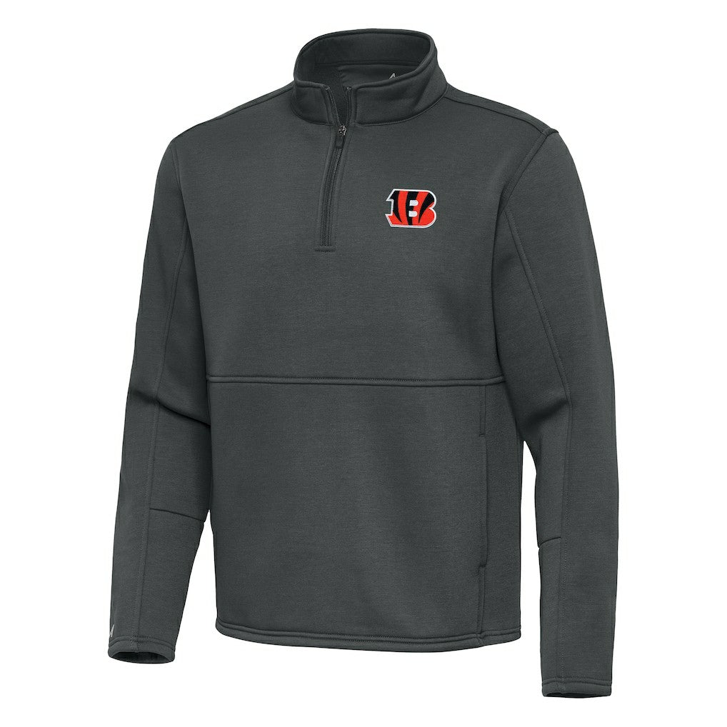 NFL Cincinnati Bengals Antigua Twist Quarter-Zip Pullover Jacket