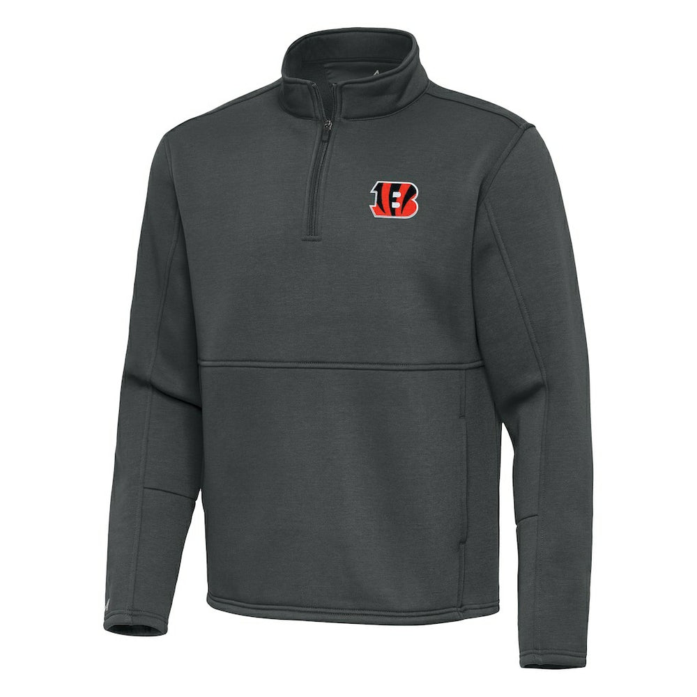 NFL Cincinnati Bengals Antigua Twist Quarter-Zip Pullover Jacket
