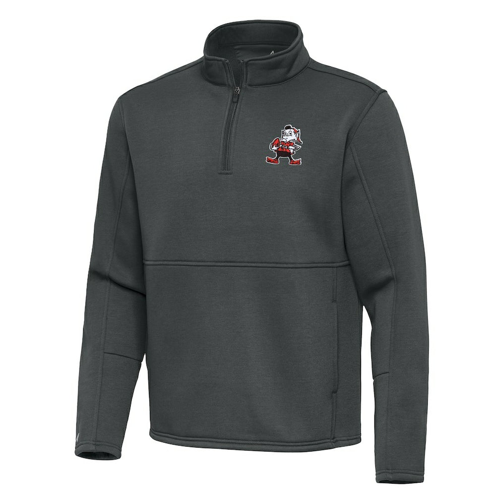 NFL Cleveland Browns Antigua Twist Quarter-Zip Pullover Jacket