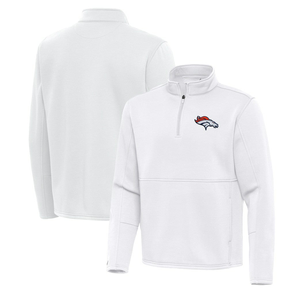 NFL Denver Broncos Antigua Twist Quarter-Zip Pullover Jacket