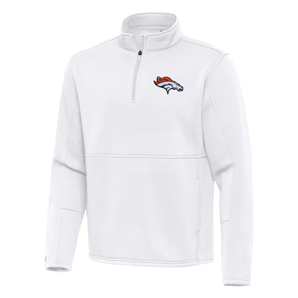 NFL Denver Broncos Antigua Twist Quarter-Zip Pullover Jacket
