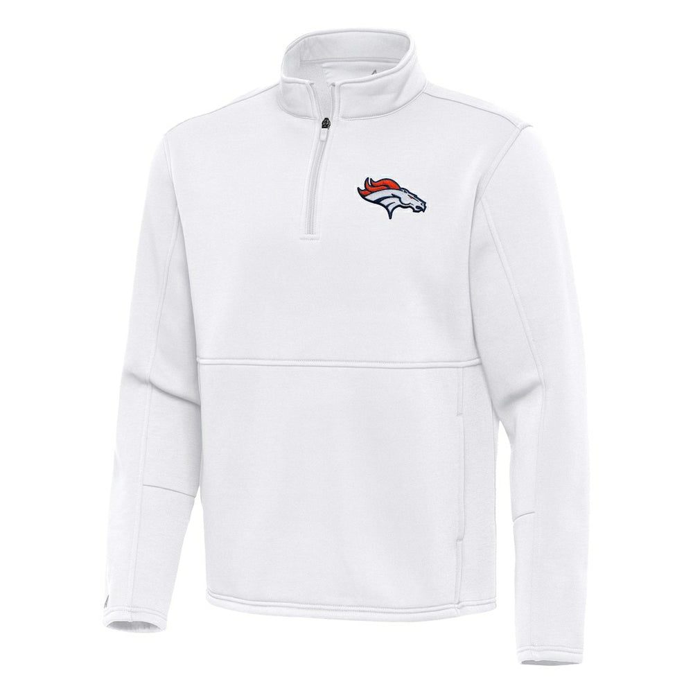 NFL Denver Broncos Antigua Twist Quarter-Zip Pullover Jacket