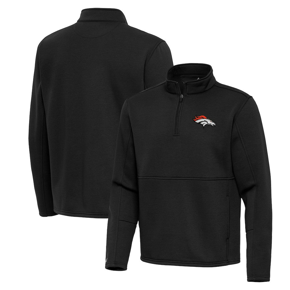 NFL Denver Broncos Antigua Twist Quarter-Zip Pullover Jacket
