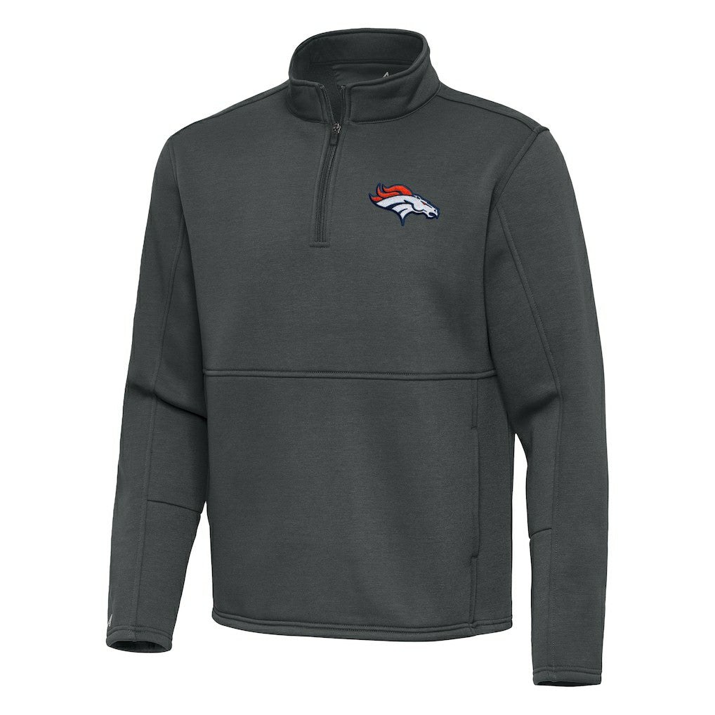 NFL Denver Broncos Antigua Twist Quarter-Zip Pullover Jacket
