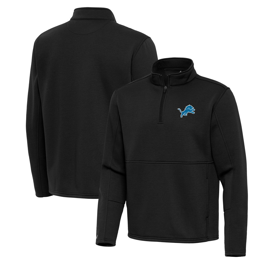 NFL Detroit Lions Antigua Twist Quarter-Zip Pullover Jacket