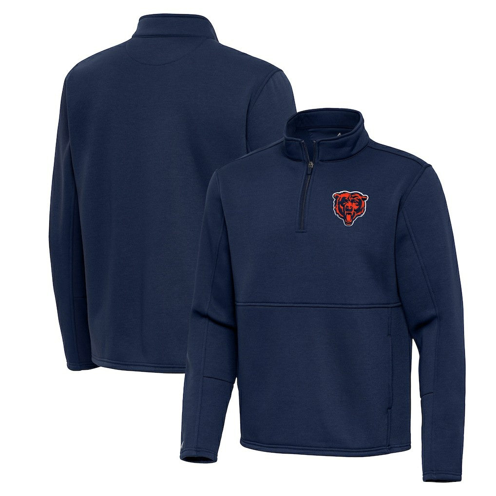 NFL Chicago Bears Antigua Twist Quarter-Zip Pullover Jacket