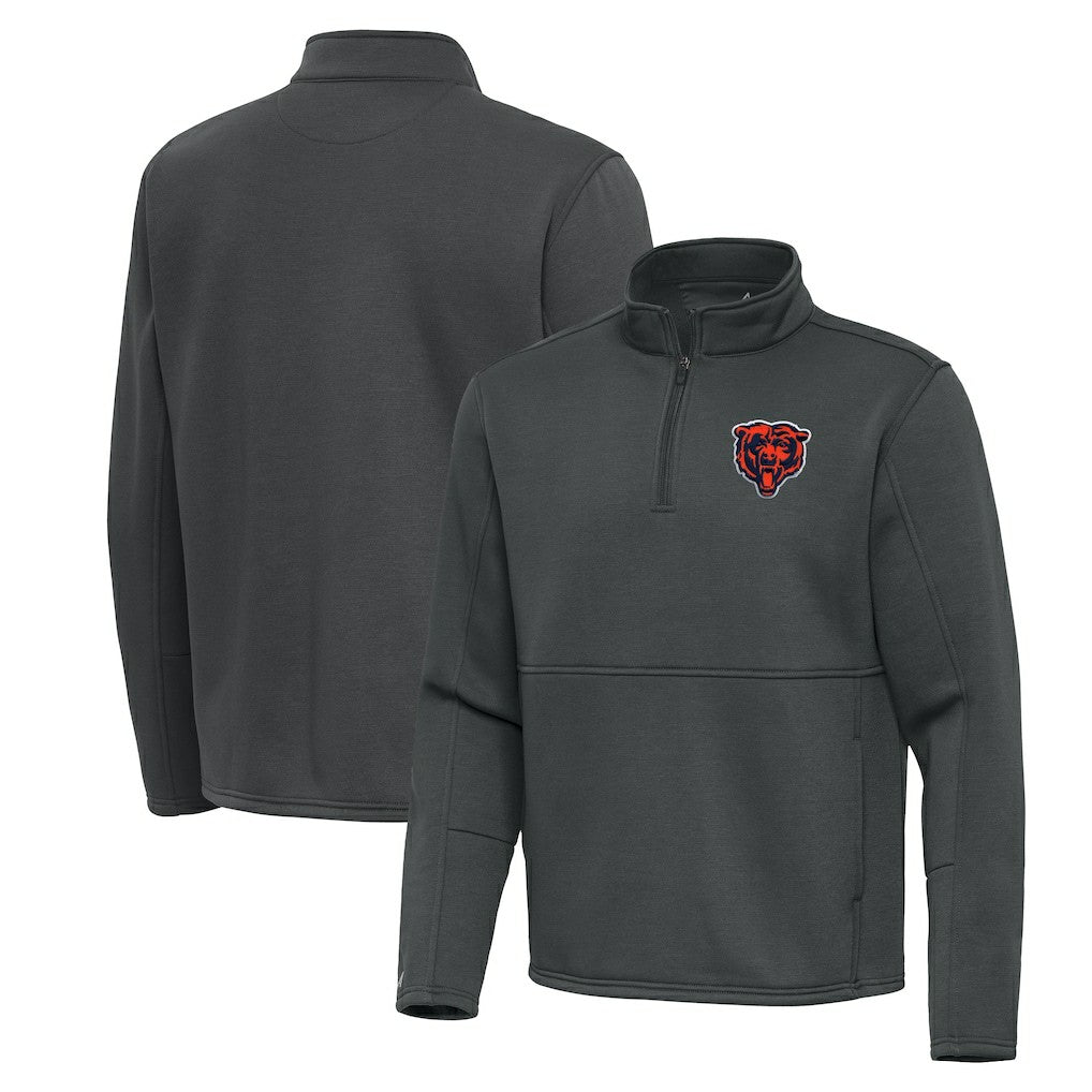 NFL Chicago Bears Antigua Twist Quarter-Zip Pullover Jacket