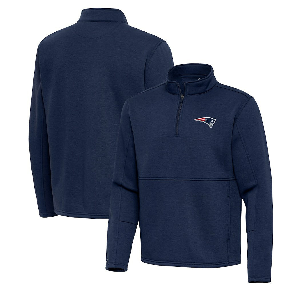 NFL New England Patriots Antigua Twist Quarter-Zip Pullover Jacket