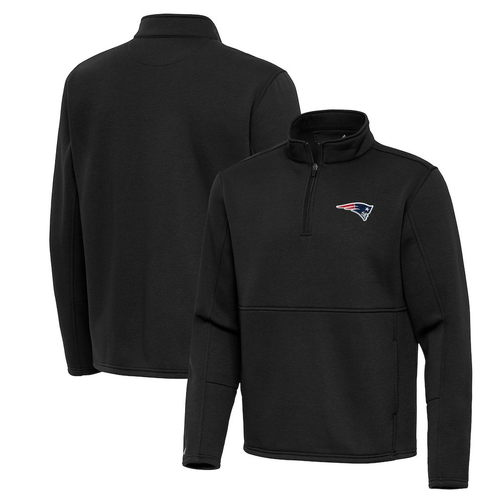NFL New England Patriots Antigua Twist Quarter-Zip Pullover Jacket